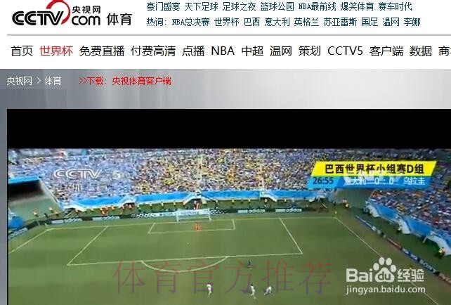 免费收看世界杯直播全新网址